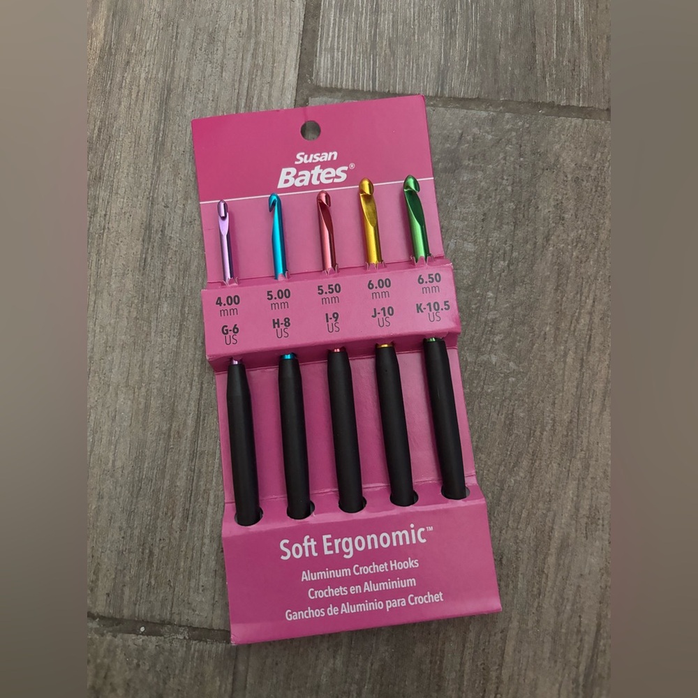 Susan Bates Soft Ergonomic Crochet Hook Set